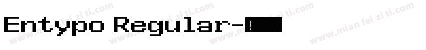Entypo Regular字体转换